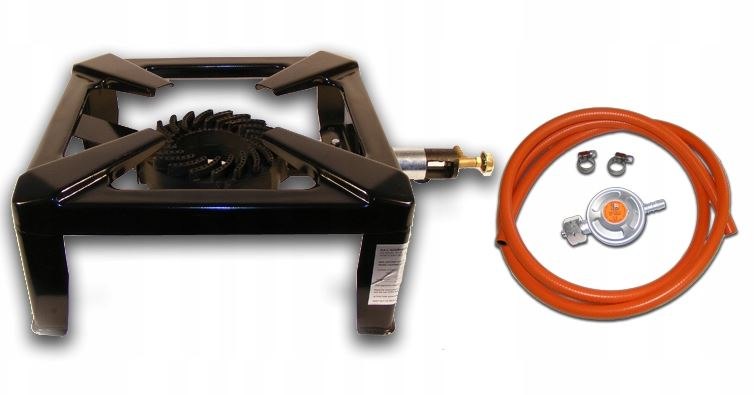 Taboret gazowy 8kw spawany garnek 70 l zestaw Zasilanie gazowe