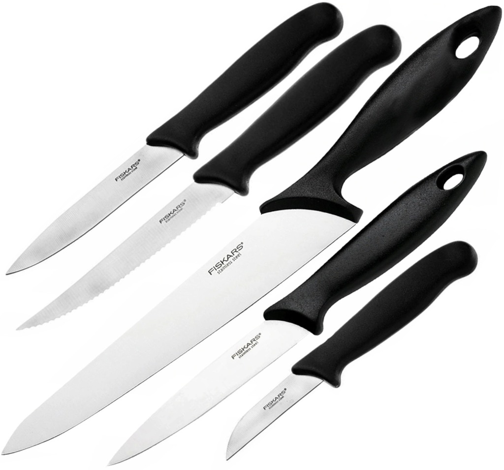 

Zestaw komplet 5 noży kuchennych Fiskars Essential
