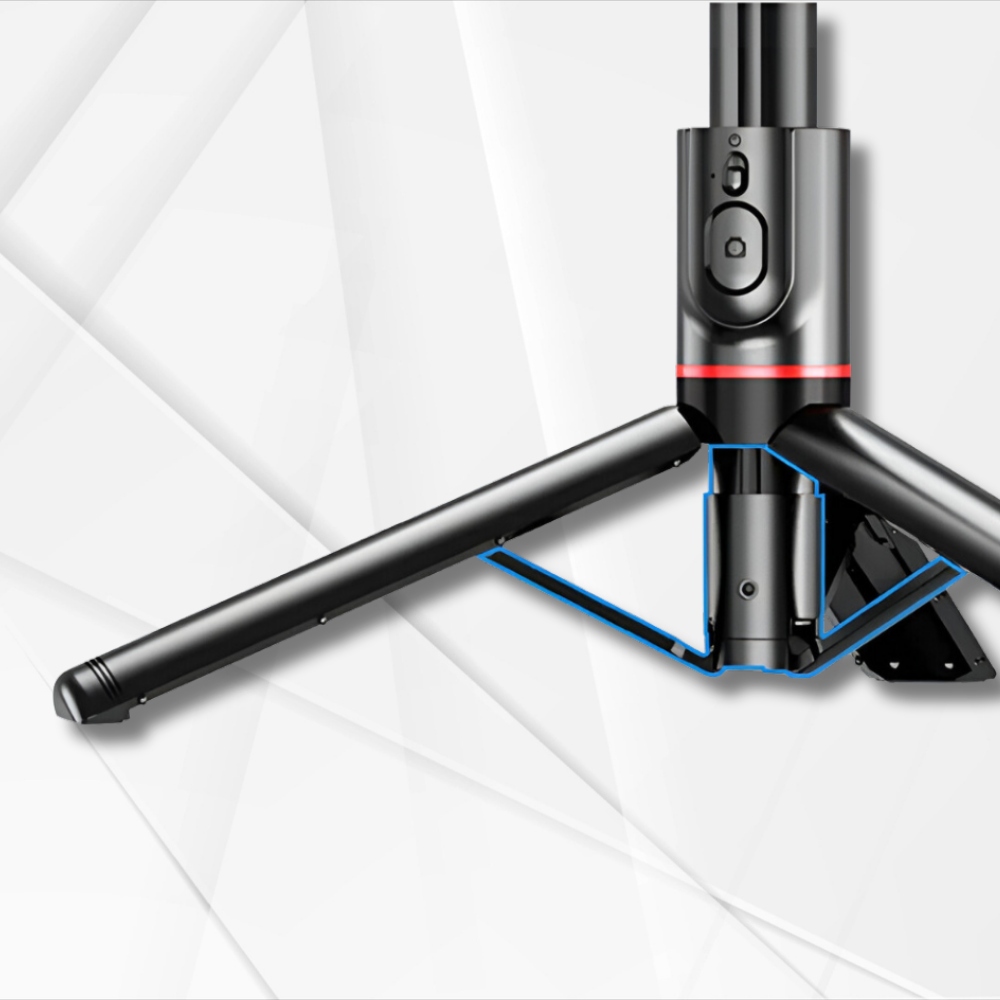 KIJEK DO SELFIE STICK BLUETOOTH PILOT STATYW TRIPOD Z LAMPĄ LED DO TELEFONU Kolor czarny