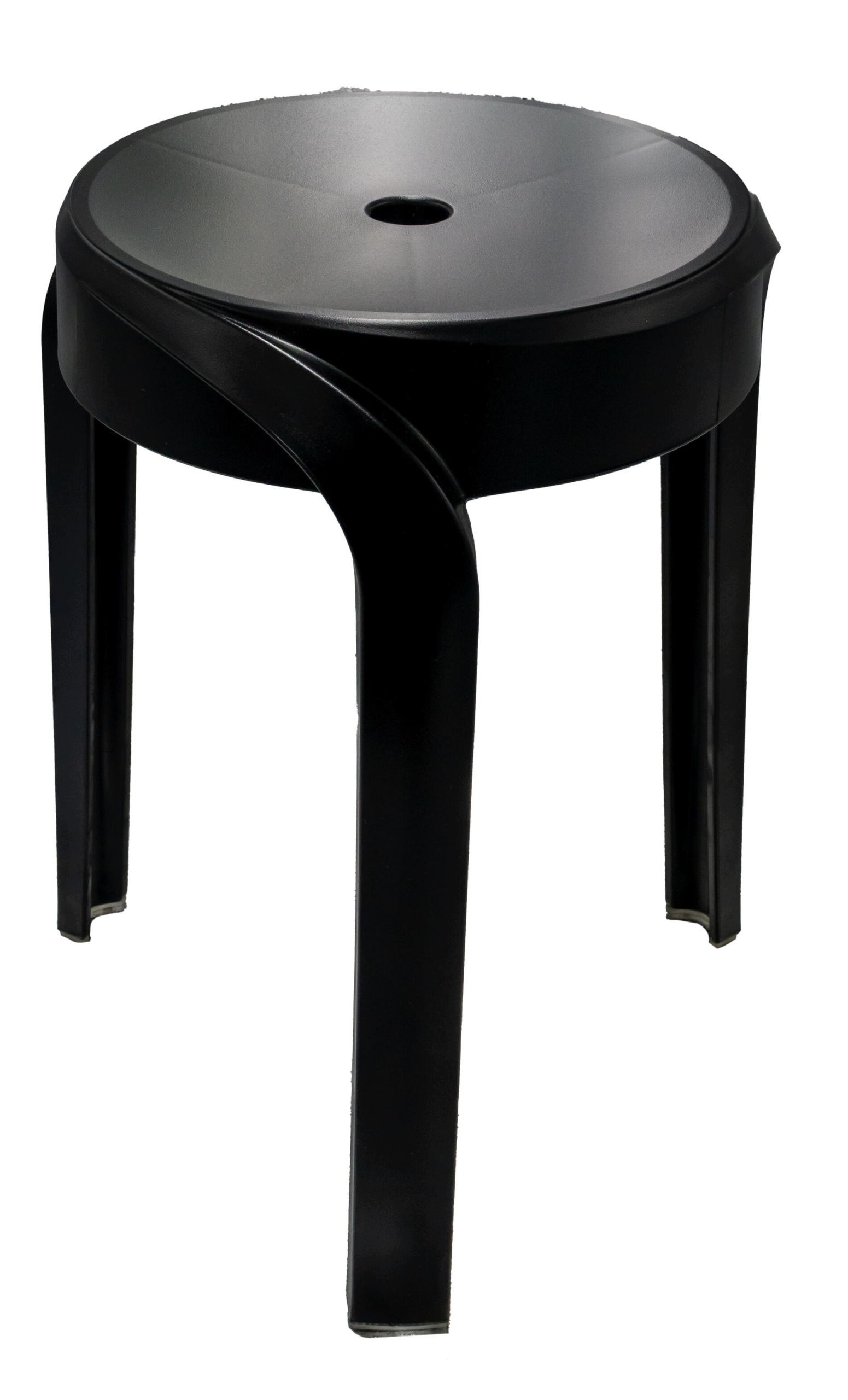 Taboret łazienkowy Ridder Stan okrągły 30cm czarny 150kg