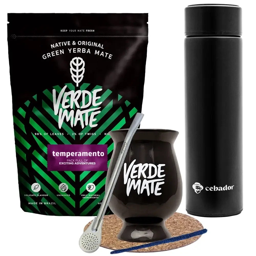 Sada Yerba Mate Verde Mate Temperamento Termoska Tykev Bombilla 500 g 0,5 kg