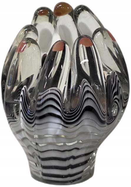 ARTYSTYCZNA SZKLANA FIGURKA PALCE