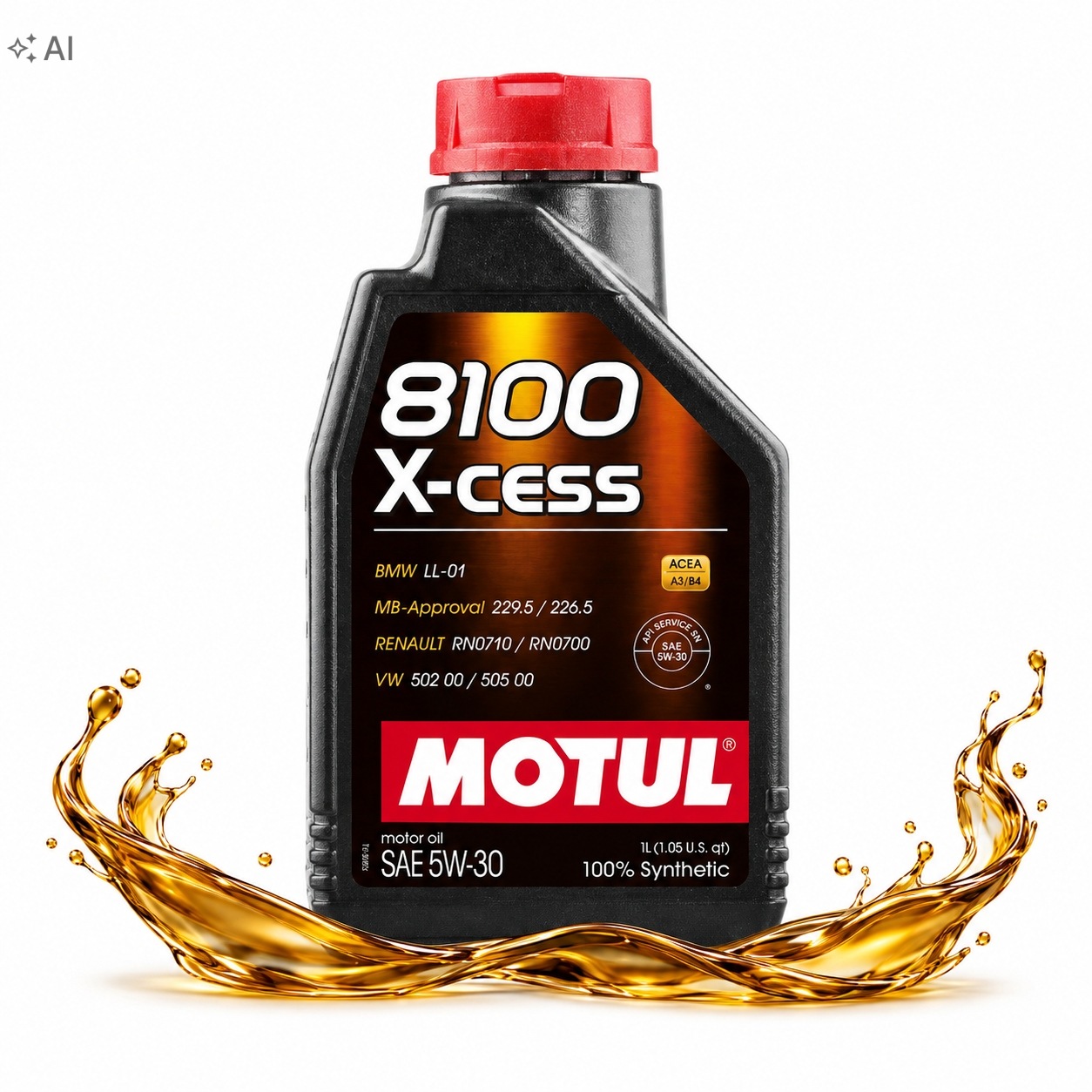 Motul 8100 X-cess 5W30 1L Olej Silnikowy Bmw LL-01 Mb 229.5 Vw 502 505