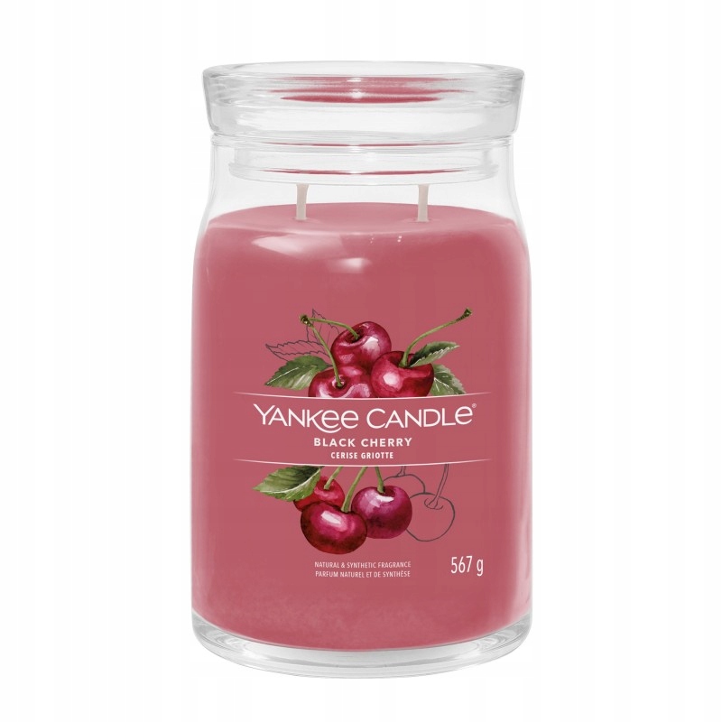 Yankee Candle Black Cherry velká vonná svíčka 567 g