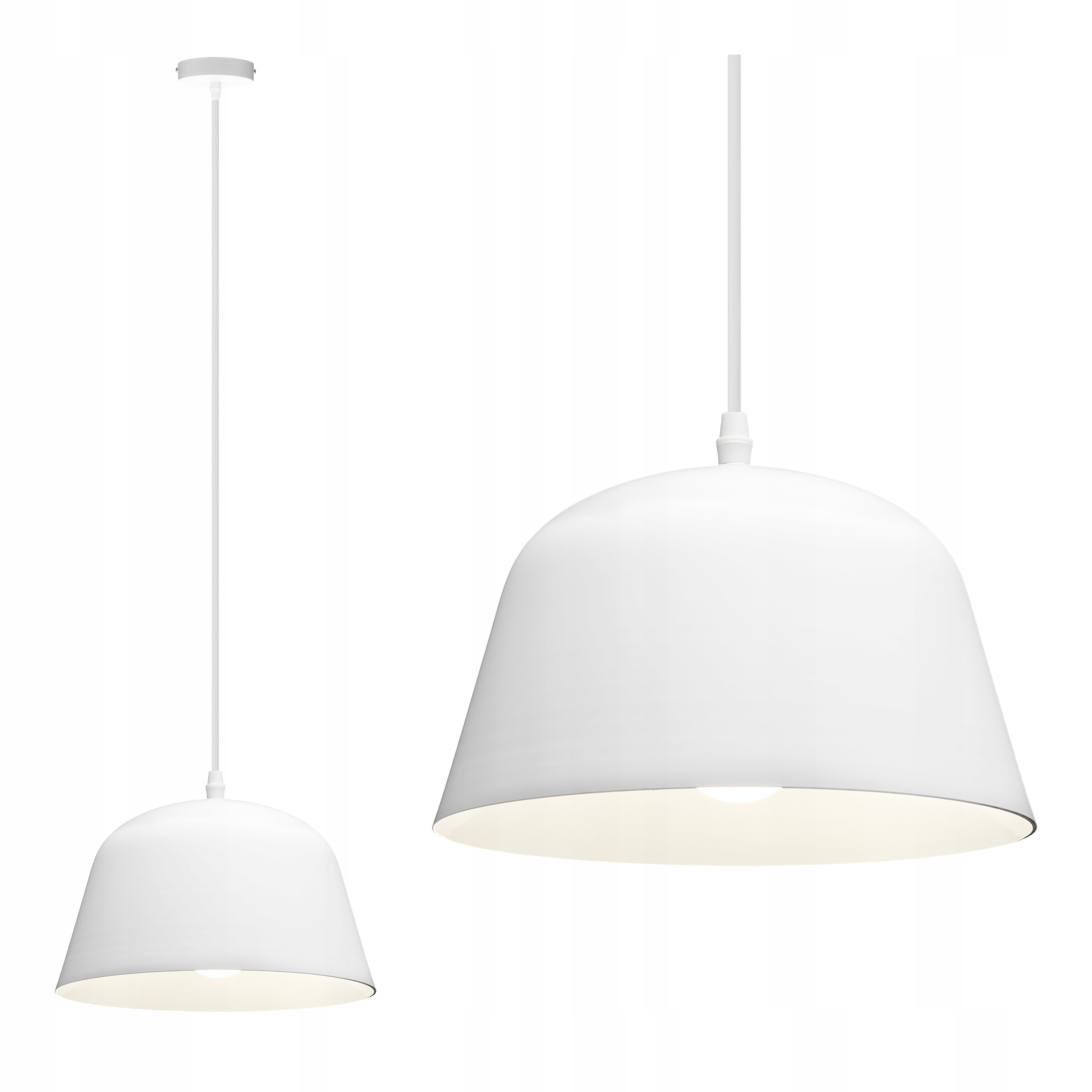 

Lampa sufitowa wisząca scandi pendant biała