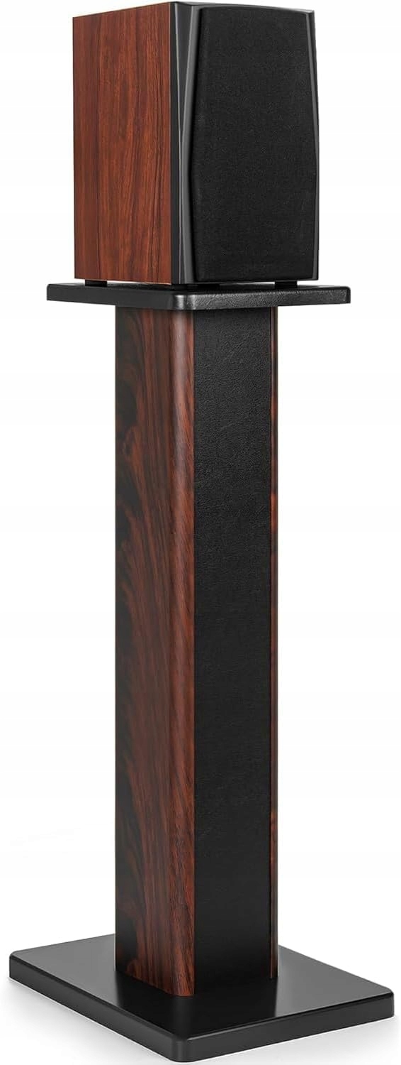 Stojak Głośnikowy 80 cm HiFi Audio Mdf Drewniany Kino Domowe Premium