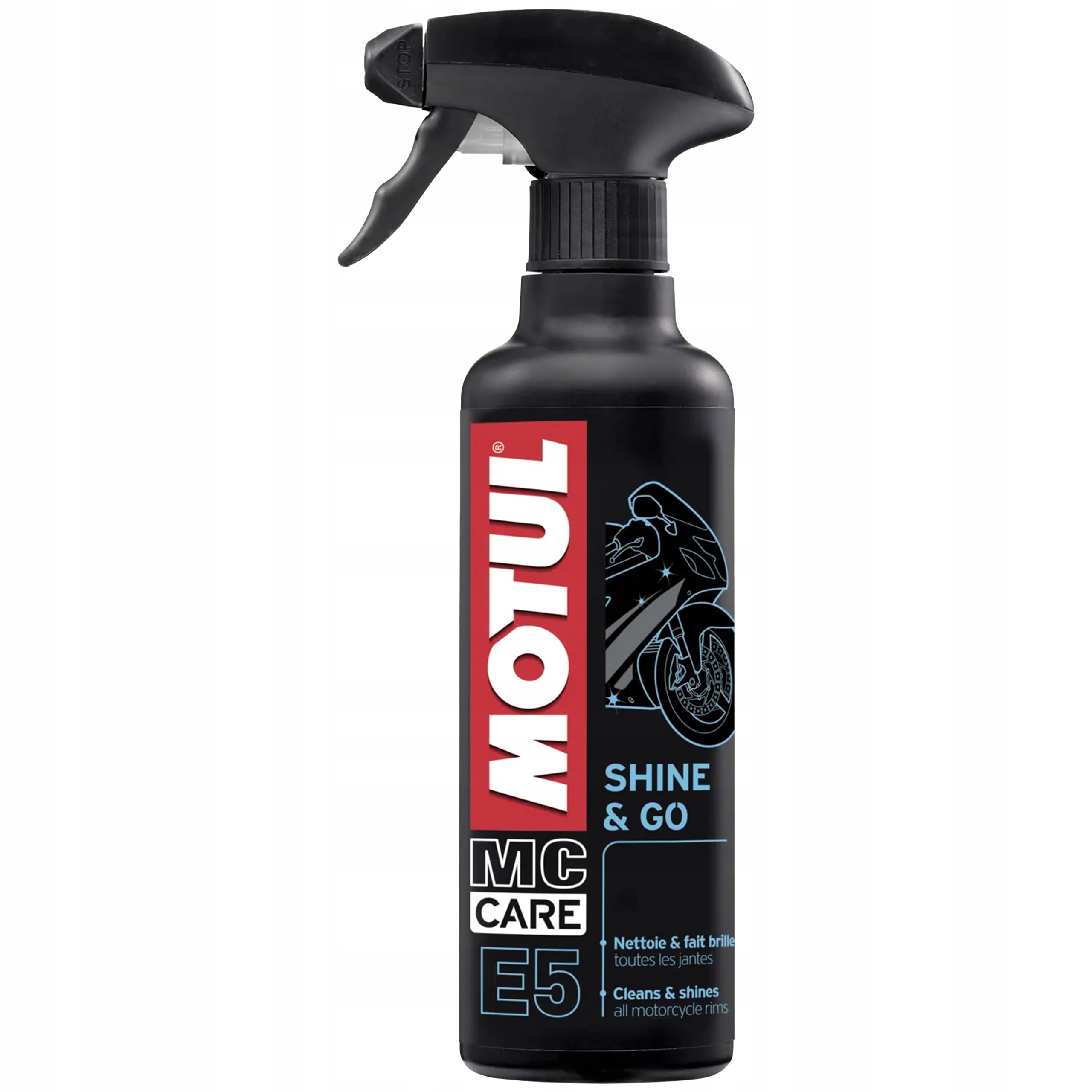Do owiewek plastików zbiorników lamp motocykli Motul E5 Shine Go 400ml