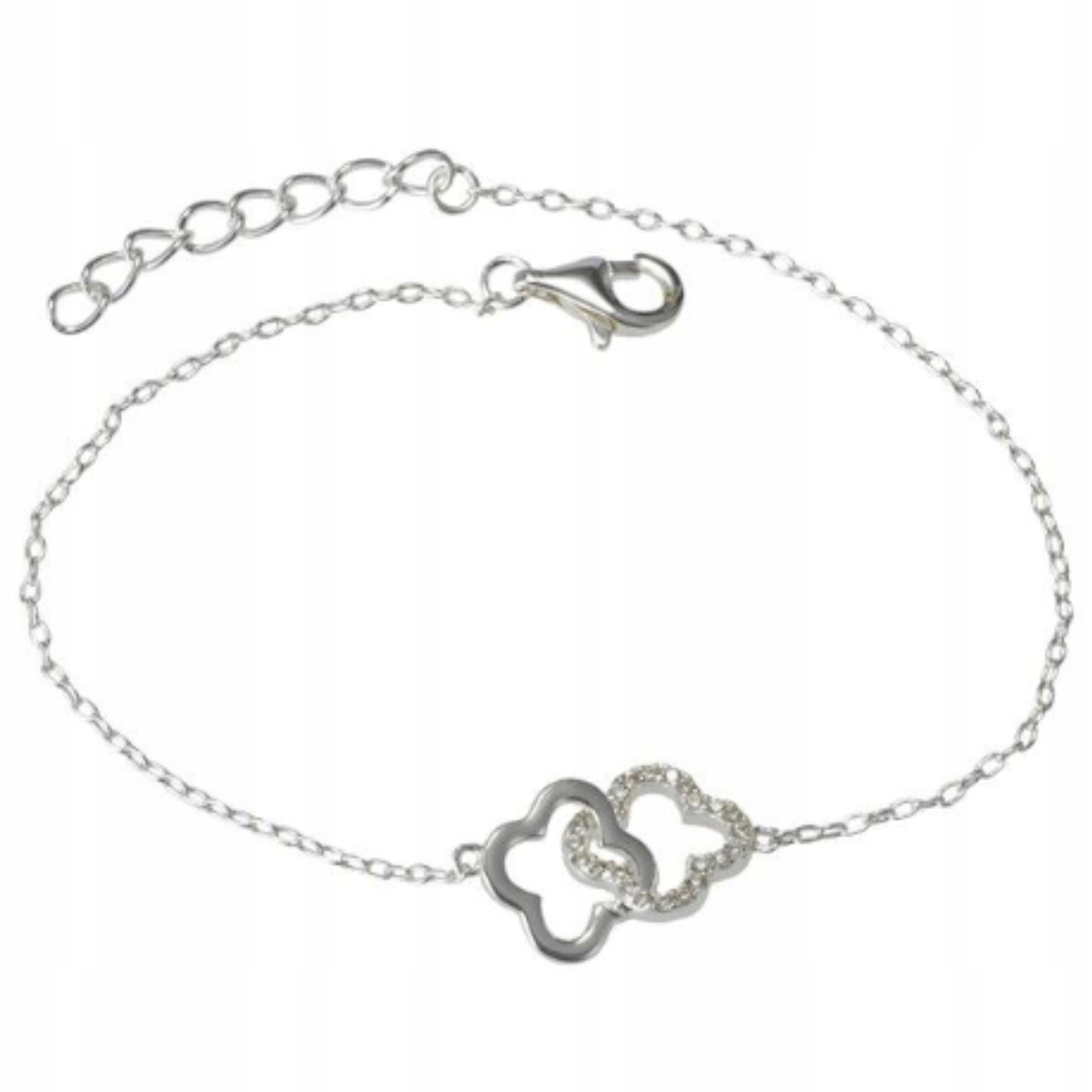 Stříbrný náramek 925 Jetelky Marocké javorovky 1,5g Jako Dárek