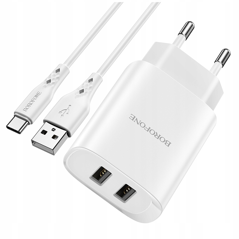 

Borofone Ładowarka sieciowa BN2 2xUSB 2,1A