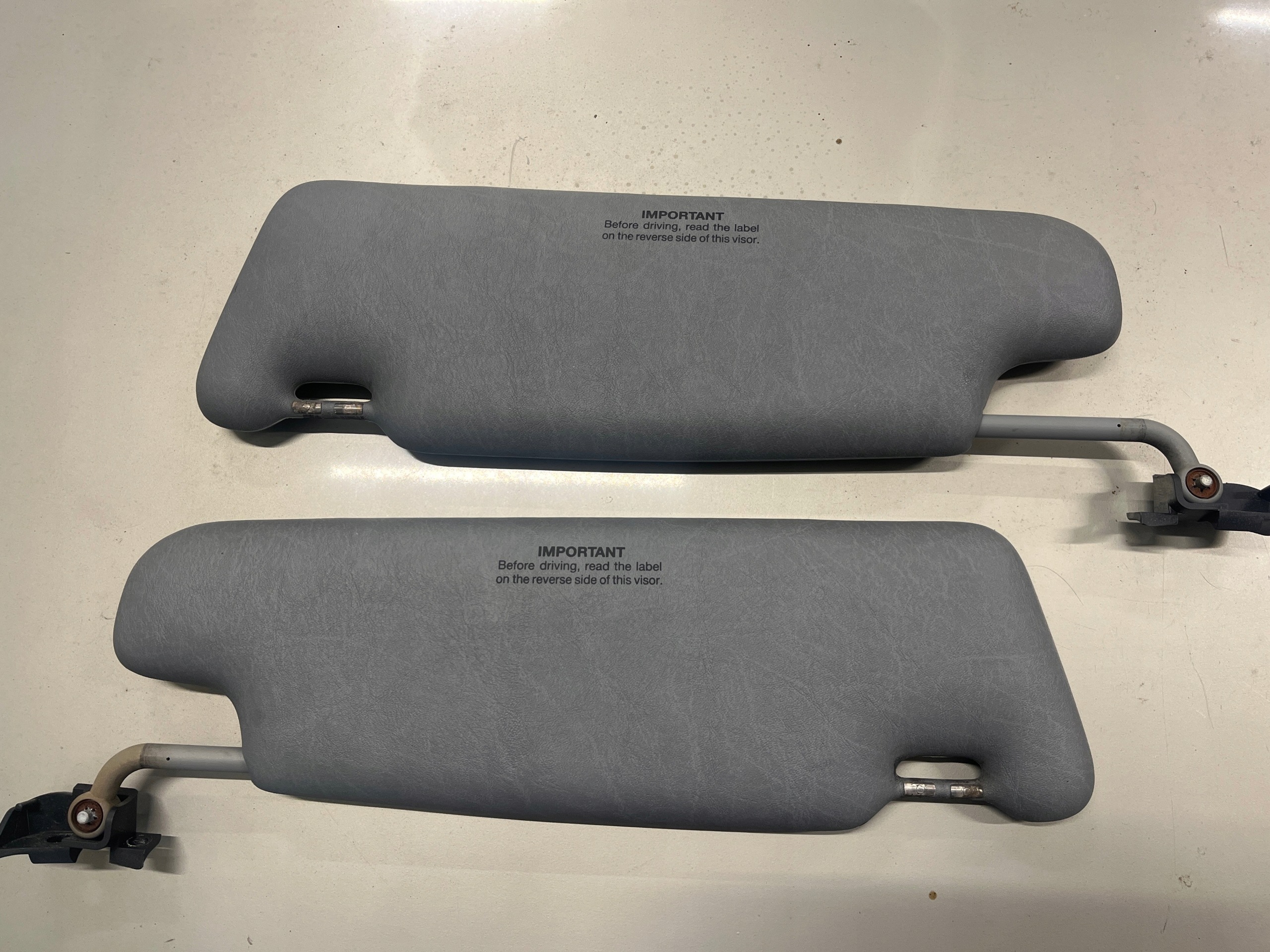 MERCEDES R129 SL129 SL 500 visor cover sun grey GRAU KOMPL