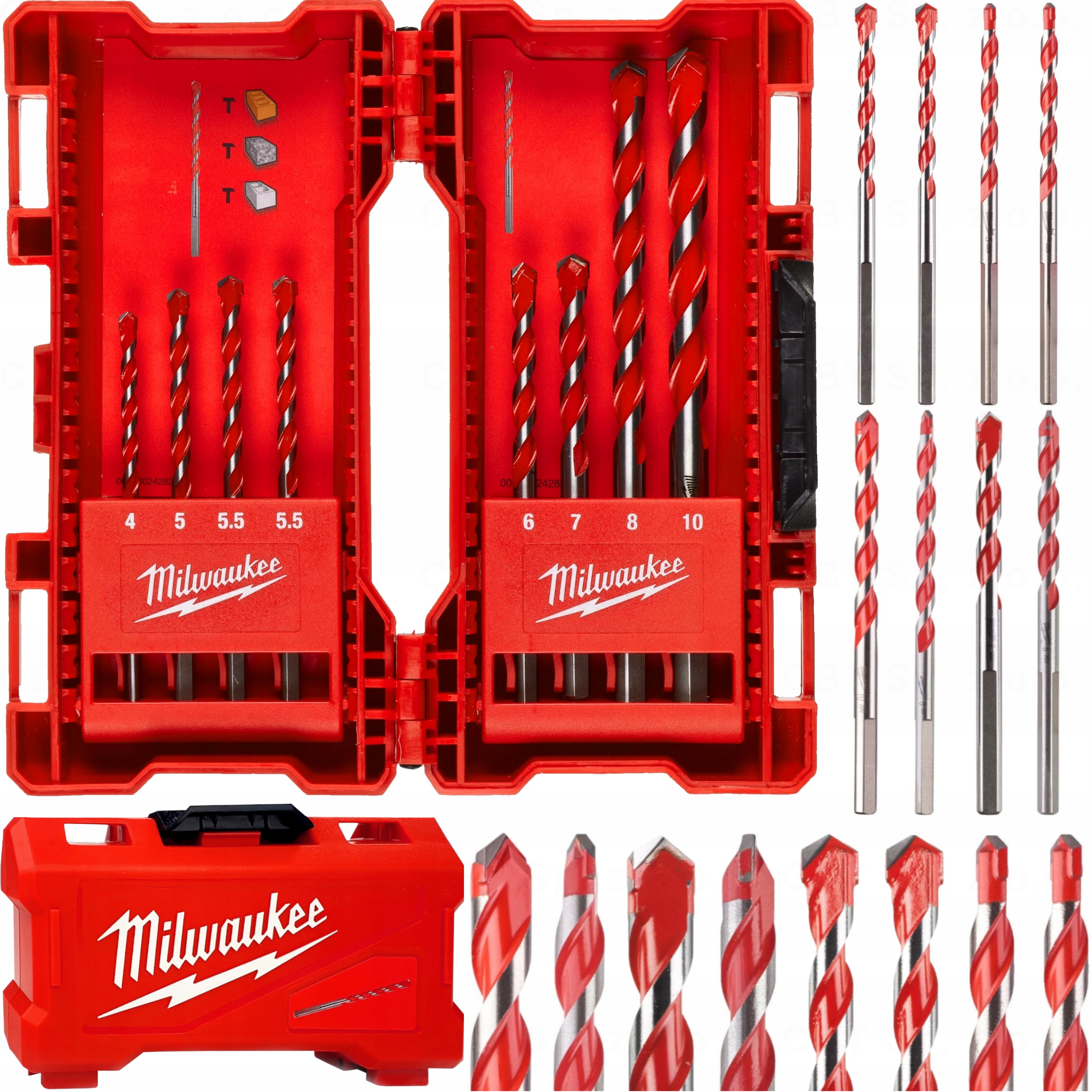 

Wiertła Do Betonu Premium 8 Szt. 4-10MM Milwaukee