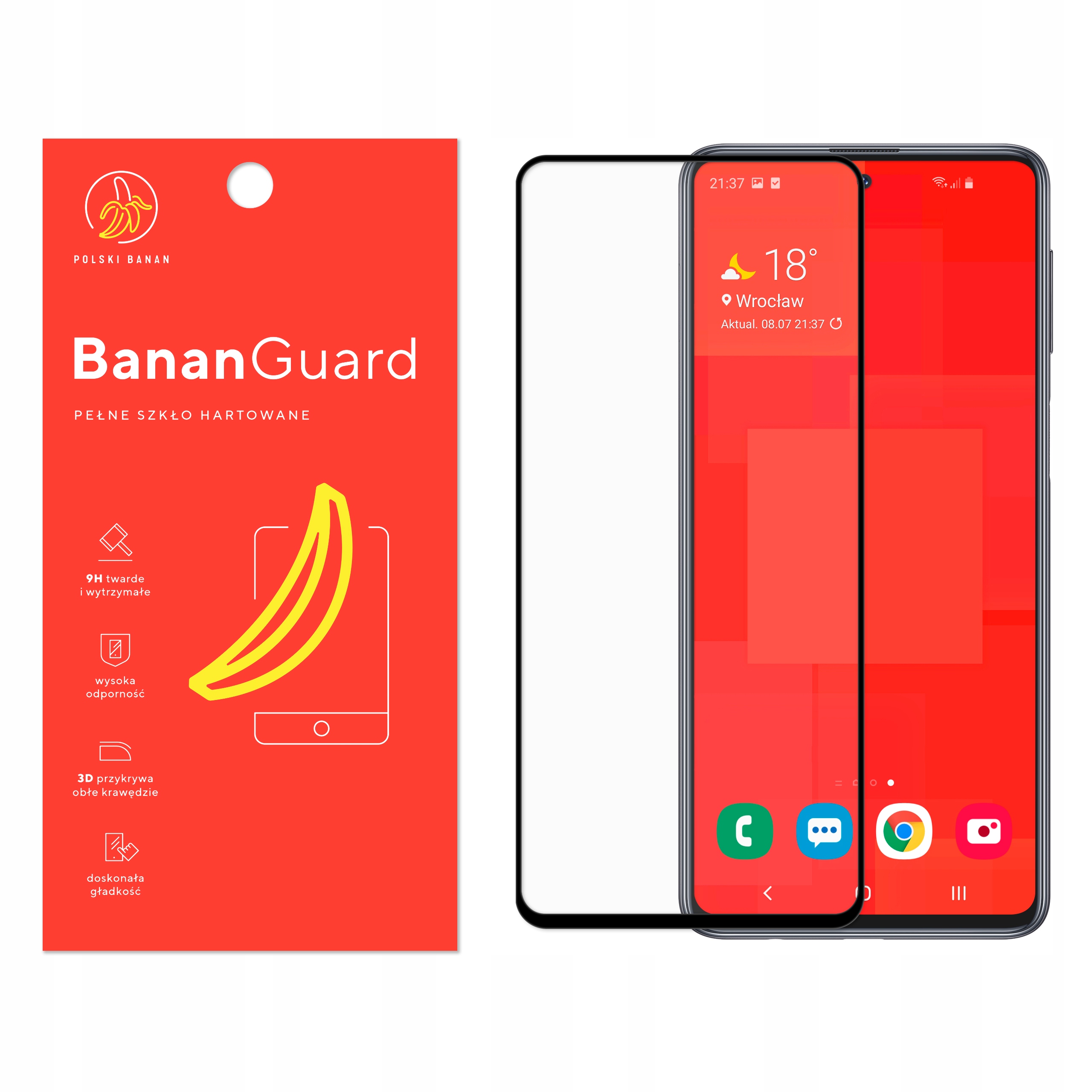 

Szkło Hartowane 3D Polski Banan do Samsung M31s