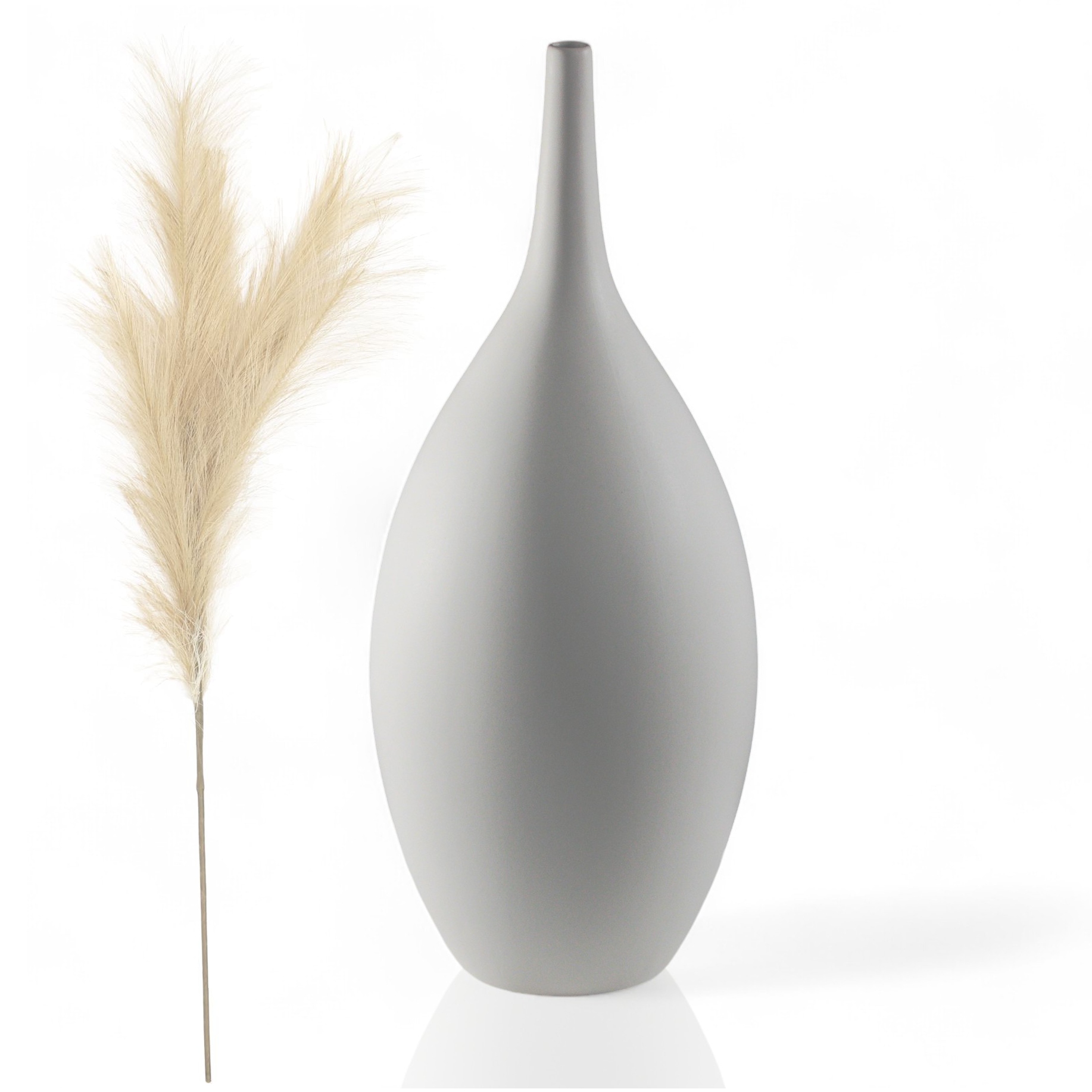 Vysoká podlahová váza Moderní bílá keramická