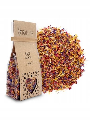 Levně 4 x Craftbe Sušené Plátky Chrpa Růže Mix 15 g