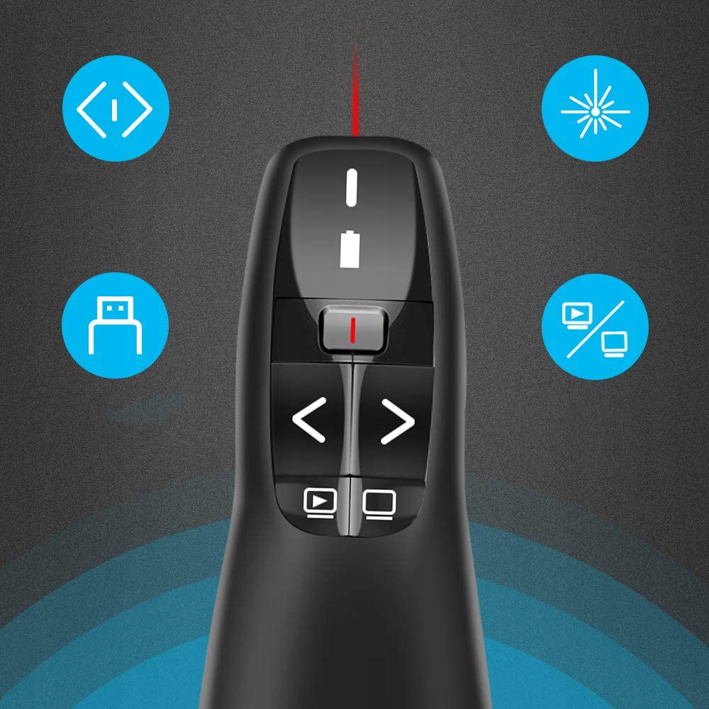 BEZPRZEWODOWY KONTROLER ZMIANY SLAJDÓW PREZENTERA LASEROWEGO DO PREZENTACJI Marka Inna