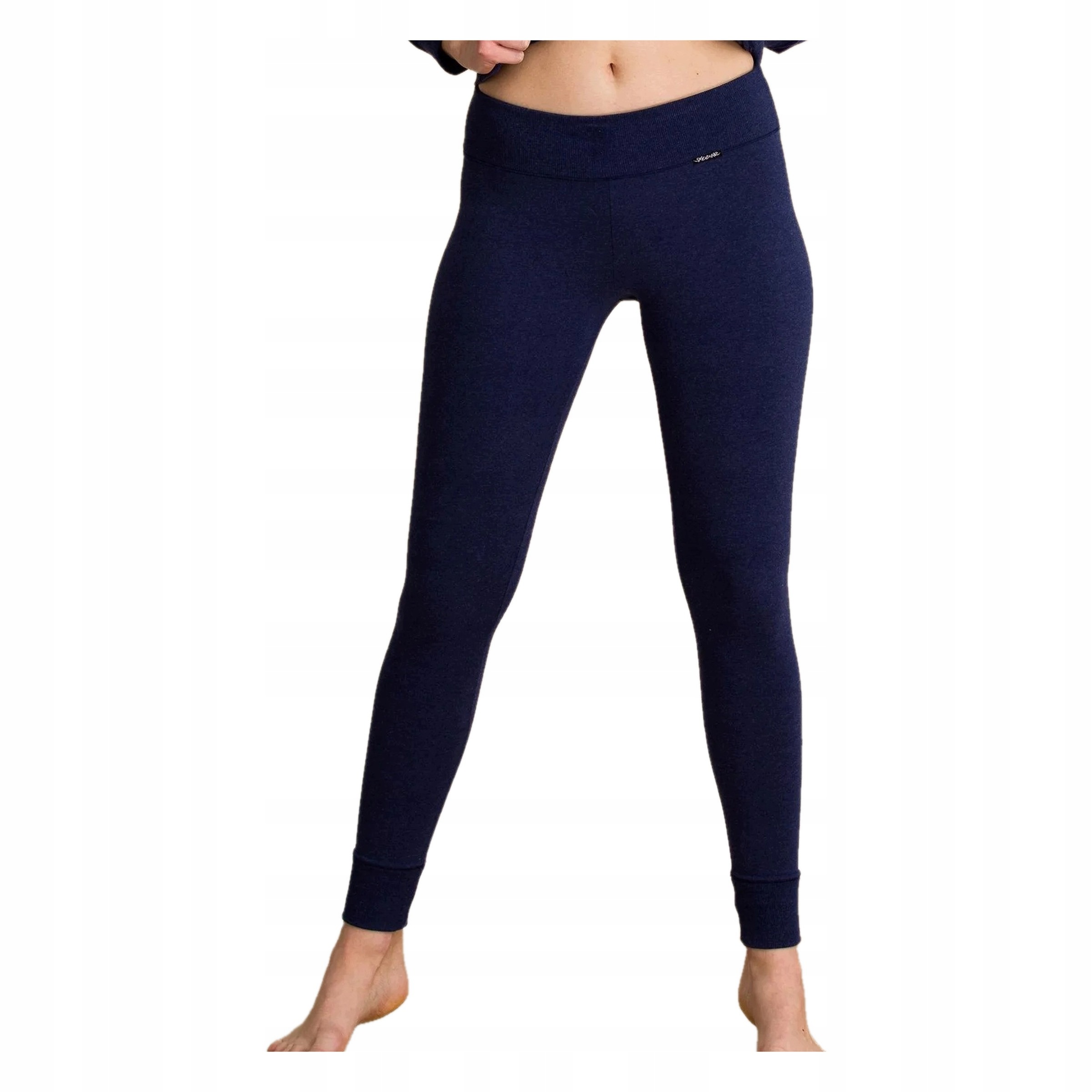 Legginsy damskie termoaktywne ocieplane bawełniane Hot Touch granatowe M