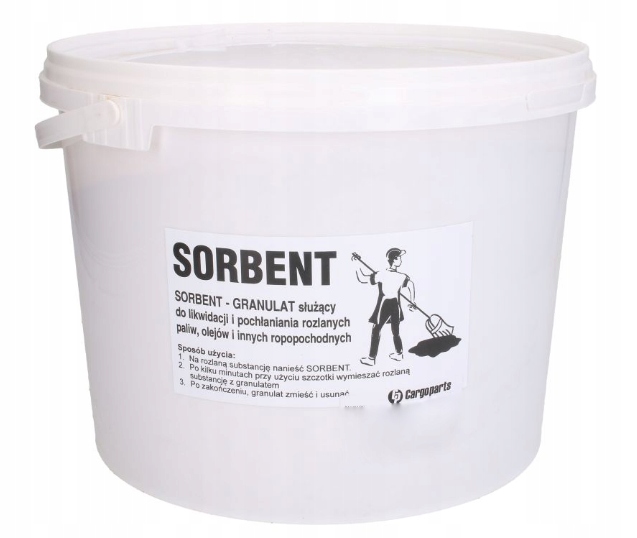 

Sorbent olej benzyna olej smar farby sypki 10l