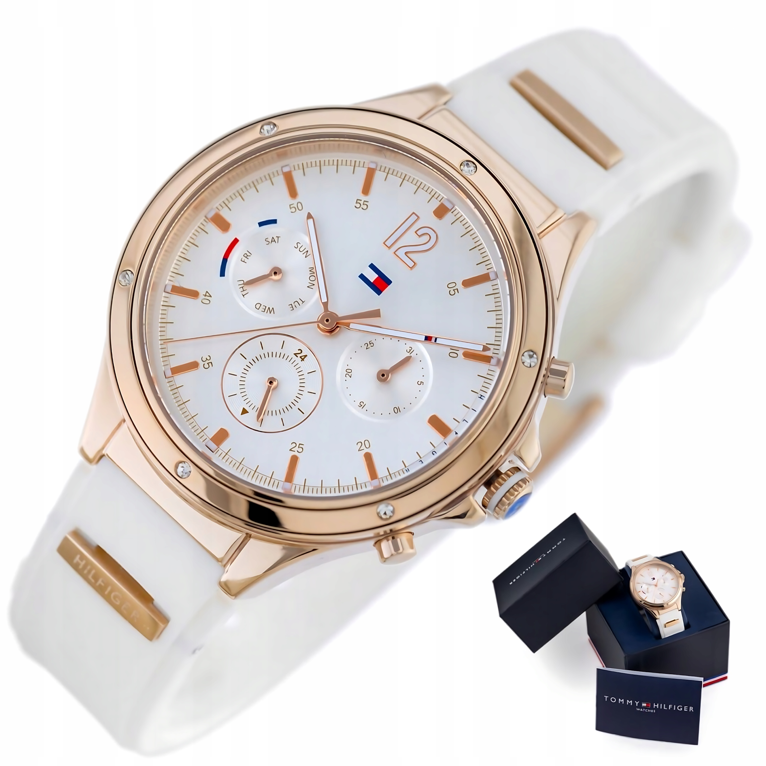 Dámské hodinky Tommy Hilfiger 1782280 Eve Rose Gold Vodotěsné WR50 Box