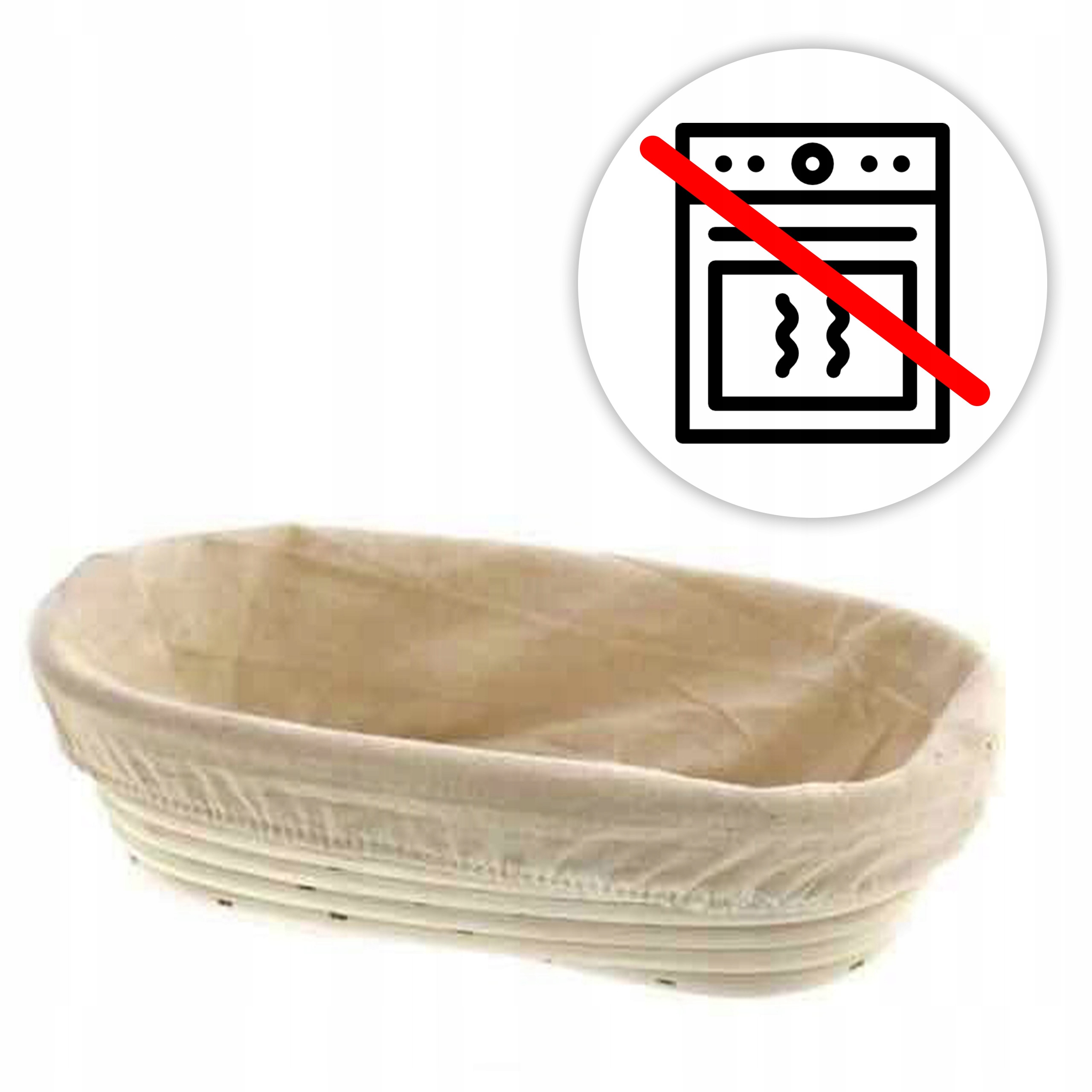 ZESTAW KOSZYKÓW RATANOWYCH DO WYRASTANIA CHLEBA Materiał wykonania inny