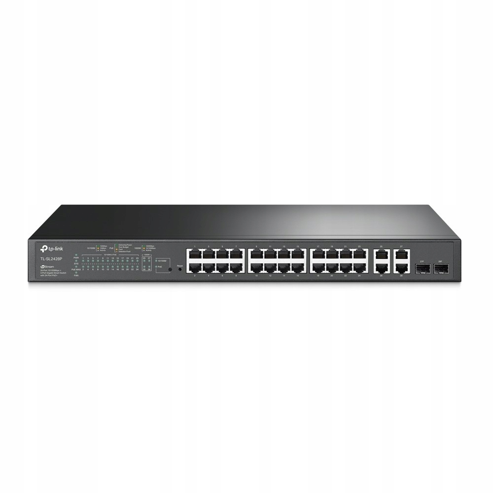 Tp-link Přepínač SL2428P Switch Smart 24PoE+ 2GE 2SFP