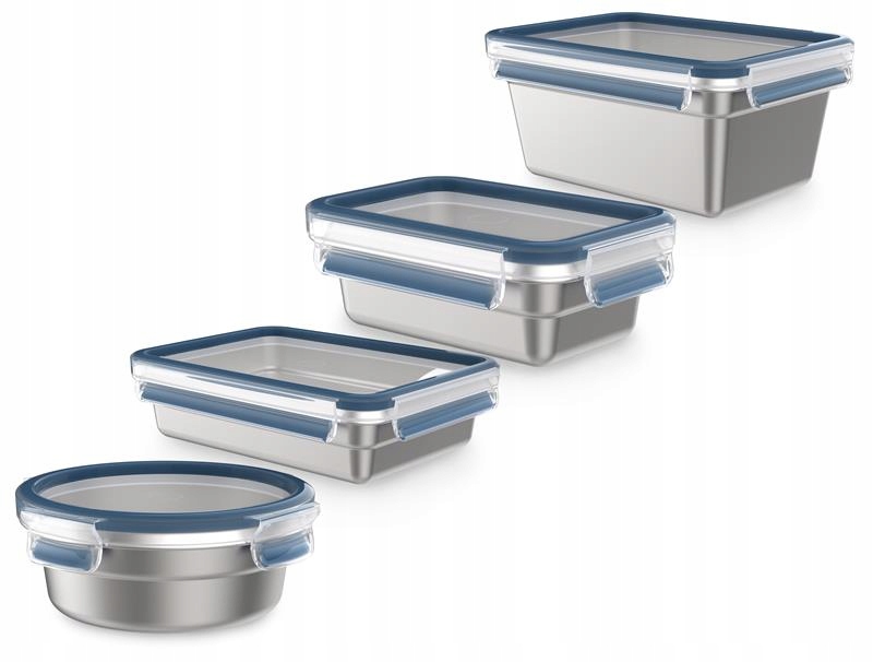 Zestaw pojemników na żywność Tefal Masterseal 4 el lunchbox od 500ml do 2l