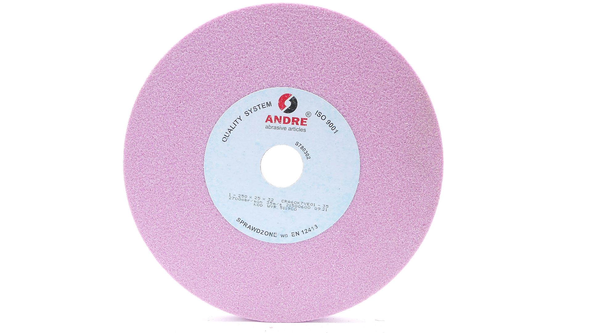 Kamień Szlifierski ścierny tarcza do szlifowania 250x25x32 mm Andre 511900