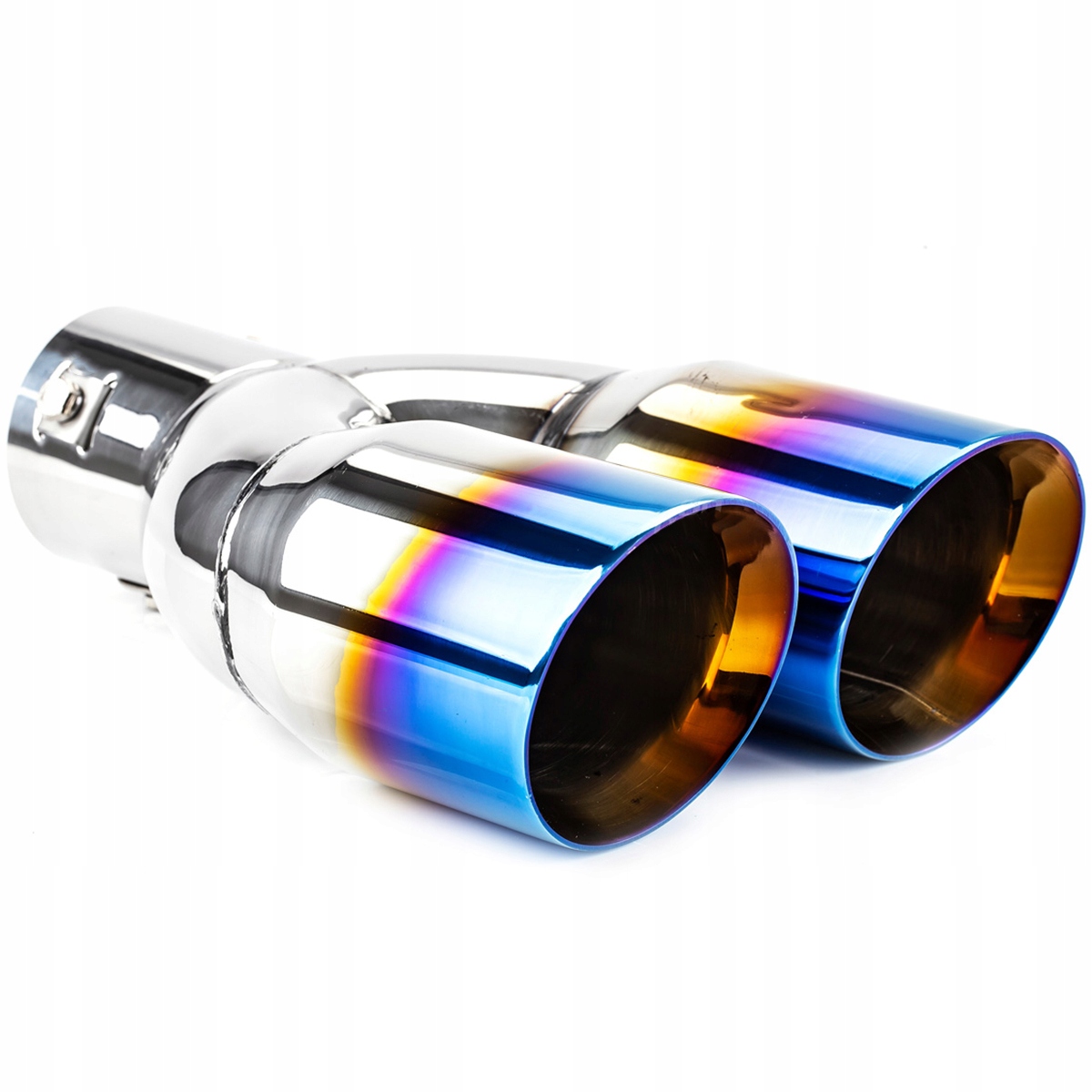 Наконечник выхлопной трубы INOX с двойным обжигом 2X 76 мм