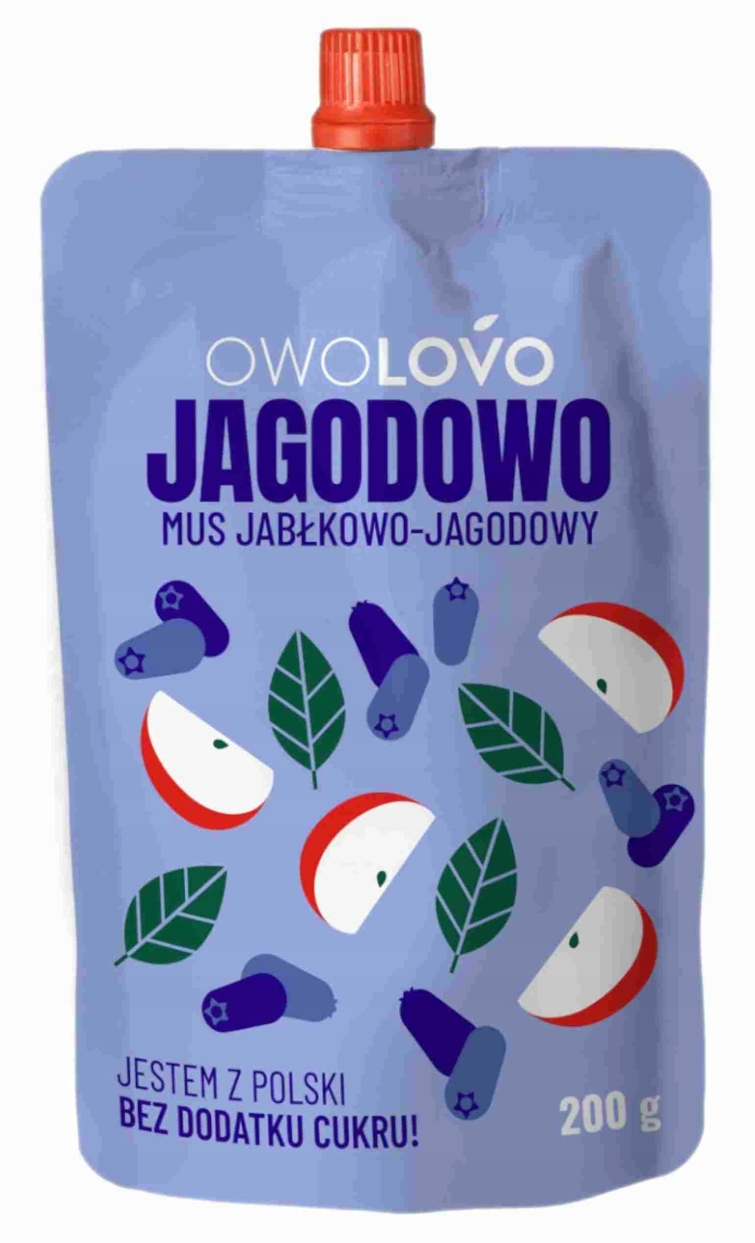 OWOLOVO Mus Jagodowo 200g