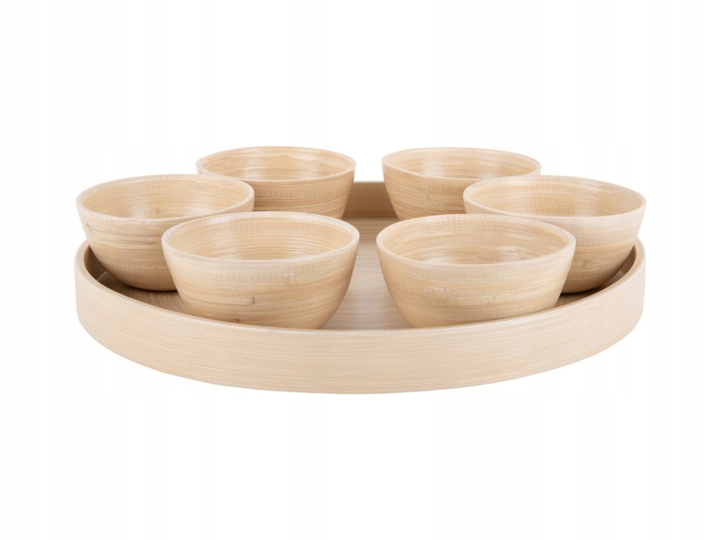 Sada misiek na občerstvenie Puro 6 ks tácka