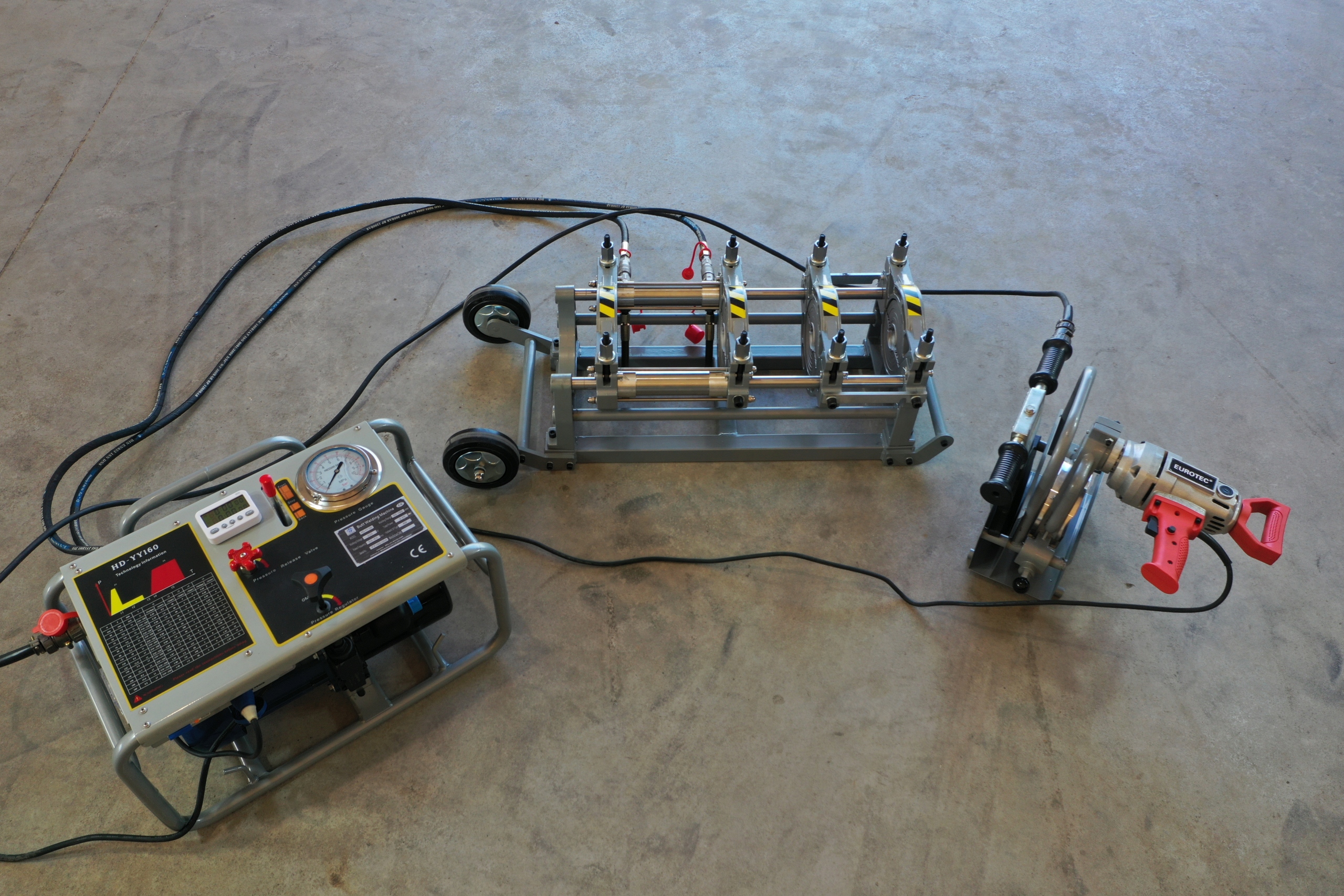 Zgrzewarka doczołowa HD-YY160 hydrauliczna Model HD-YY 160