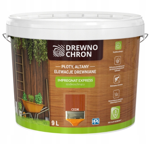 Drewnochron Impregnat Express Cedr 9L
