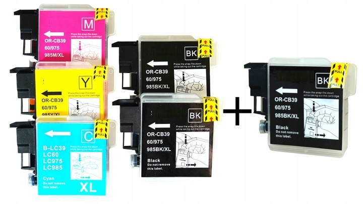 

6xTusze do drukarki brother lc985 Brother MFC-J415