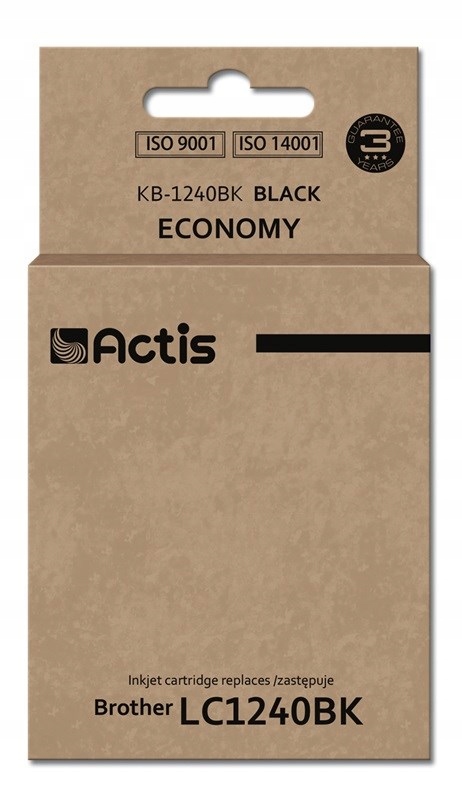 Actis KB-1240Bk Tusz (zamiennik Brother LC1240BK/LC1220BK; Standard; 19 ml;