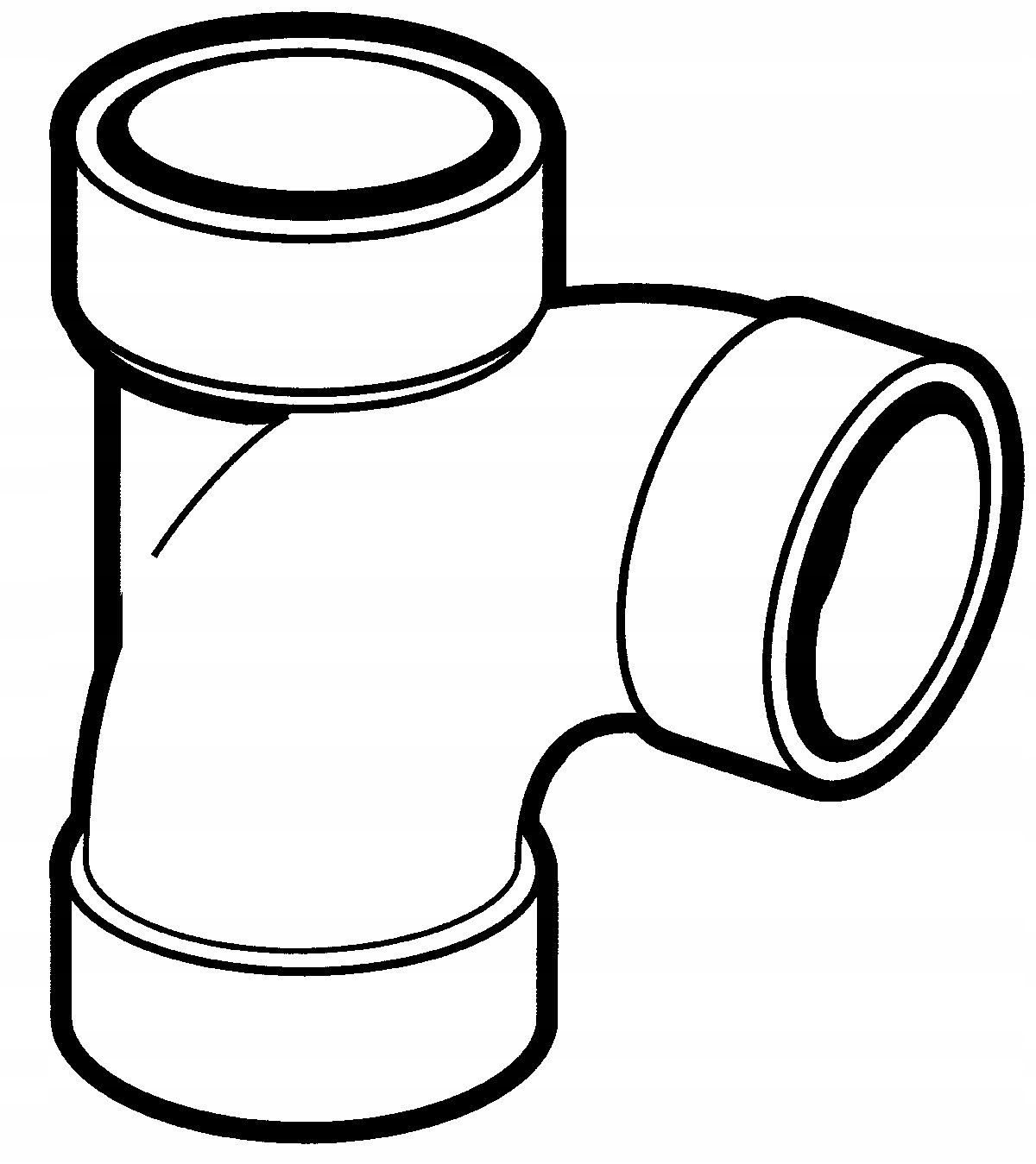 Trójnik 90 TY Vaculine Odkurzacz Centralny Typ kształtka