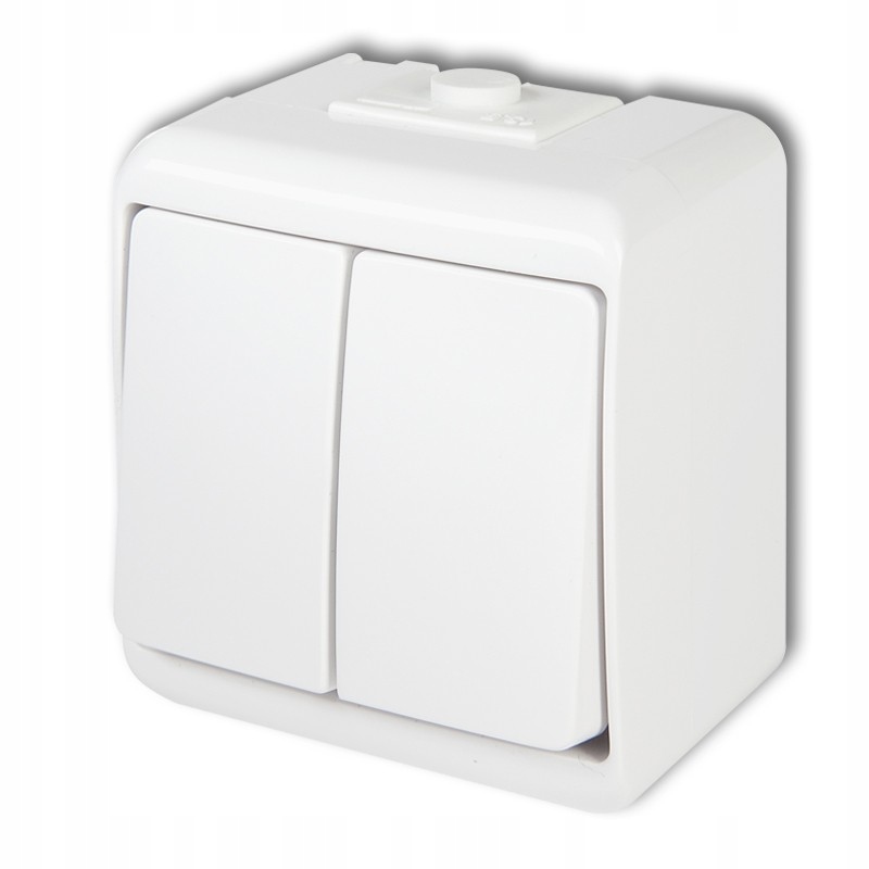 

Junior Wyłącznik podwójny biały IP54