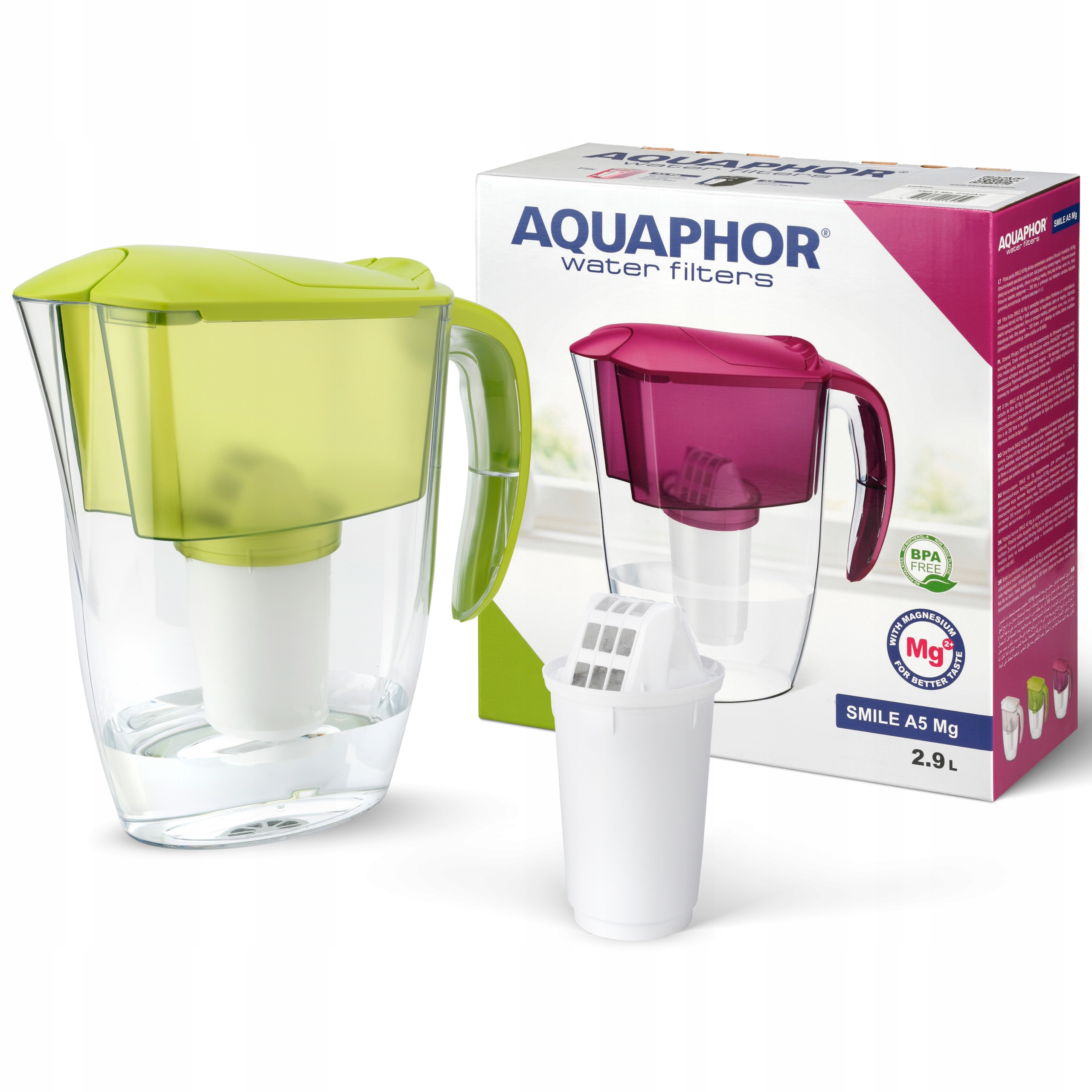 

Dzbanek z wkładem filtrującym Aquaphor Smile 2,9L