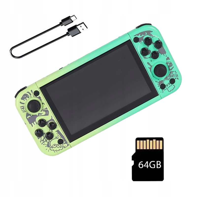 Przenośna konsola G50v emulator video game 19000 gier 64GB 5" Akumulator