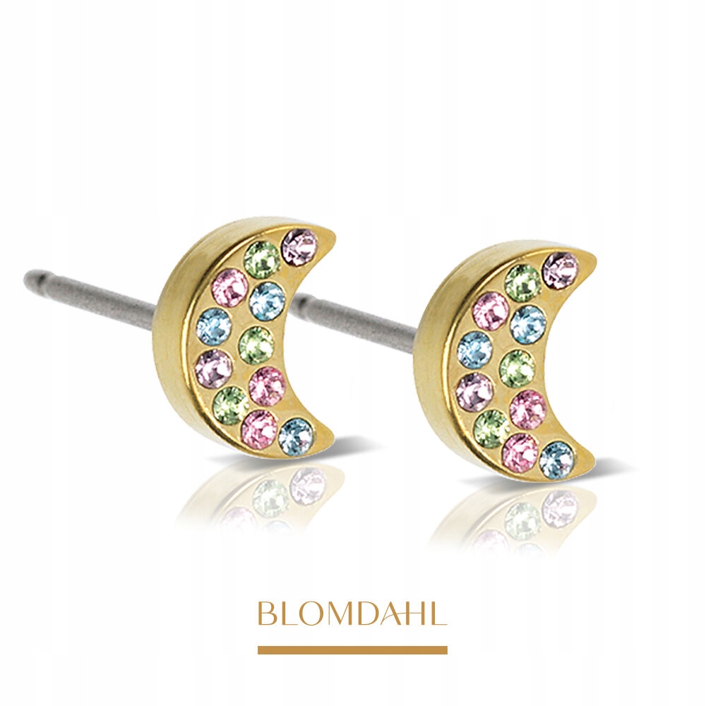 Hypoalergenní Náušnice Blomdahl Náušnice Moon Light Fantasy 6 MM