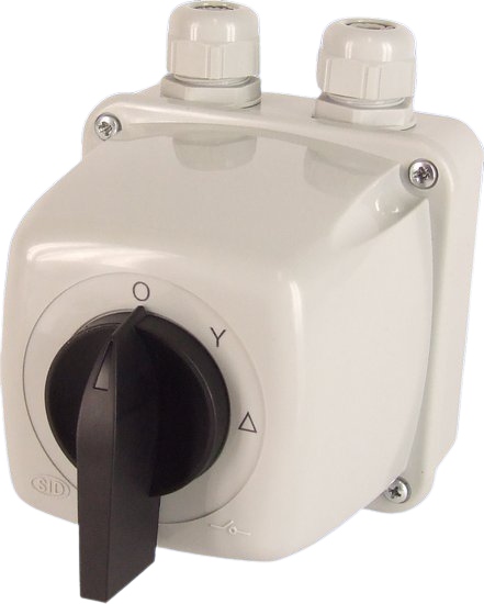 Krivkový Vypínač Hviezda-Trojuholník 40A 3P IP65