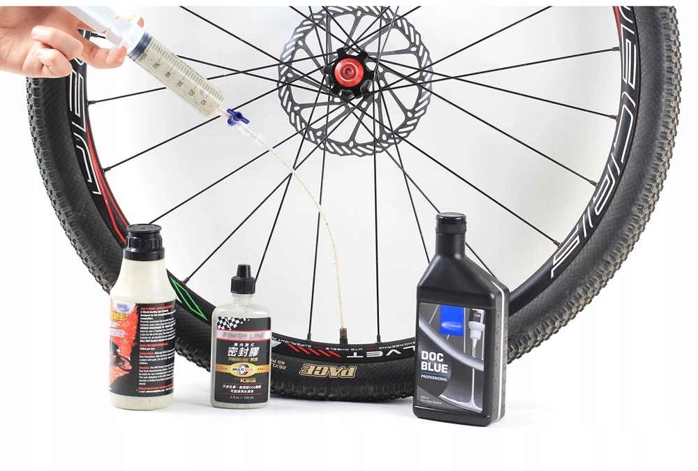 Strzykawka aplikator do opon bezdętkowych tubeless 60 ML + klucz do wentyli Model MINI GPS