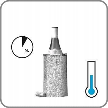 Rapid schładzacz do wina czarny Vacu Vin Seria Wine Saver