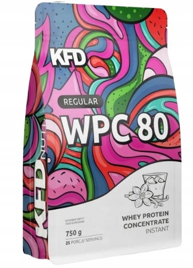 Kfd Regular WPC80 syrovátkový protein s příchutí vanilka-advokáta 750 g doplněk 67