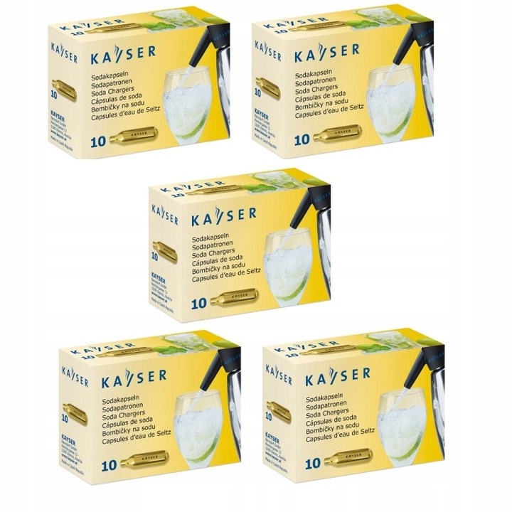 Naboje do wody sodowej gazowanej CO2 50 szt