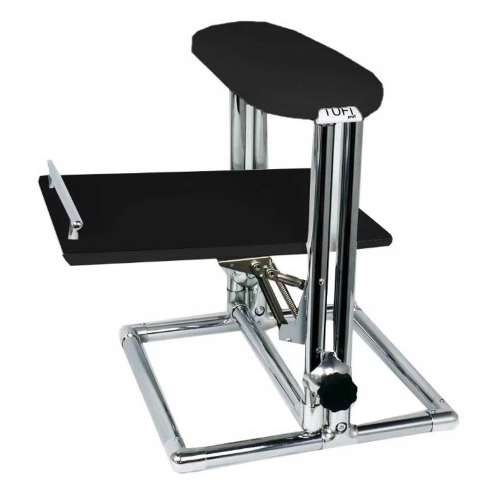 Stojan na pedikúru Tufi profi Premium s policí v černé barvě (0295250)