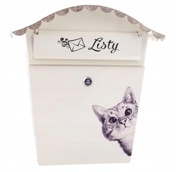 SKRZYNKA NA LISTY POCZTOWA RĘCZNIE MALOWANA kot C4