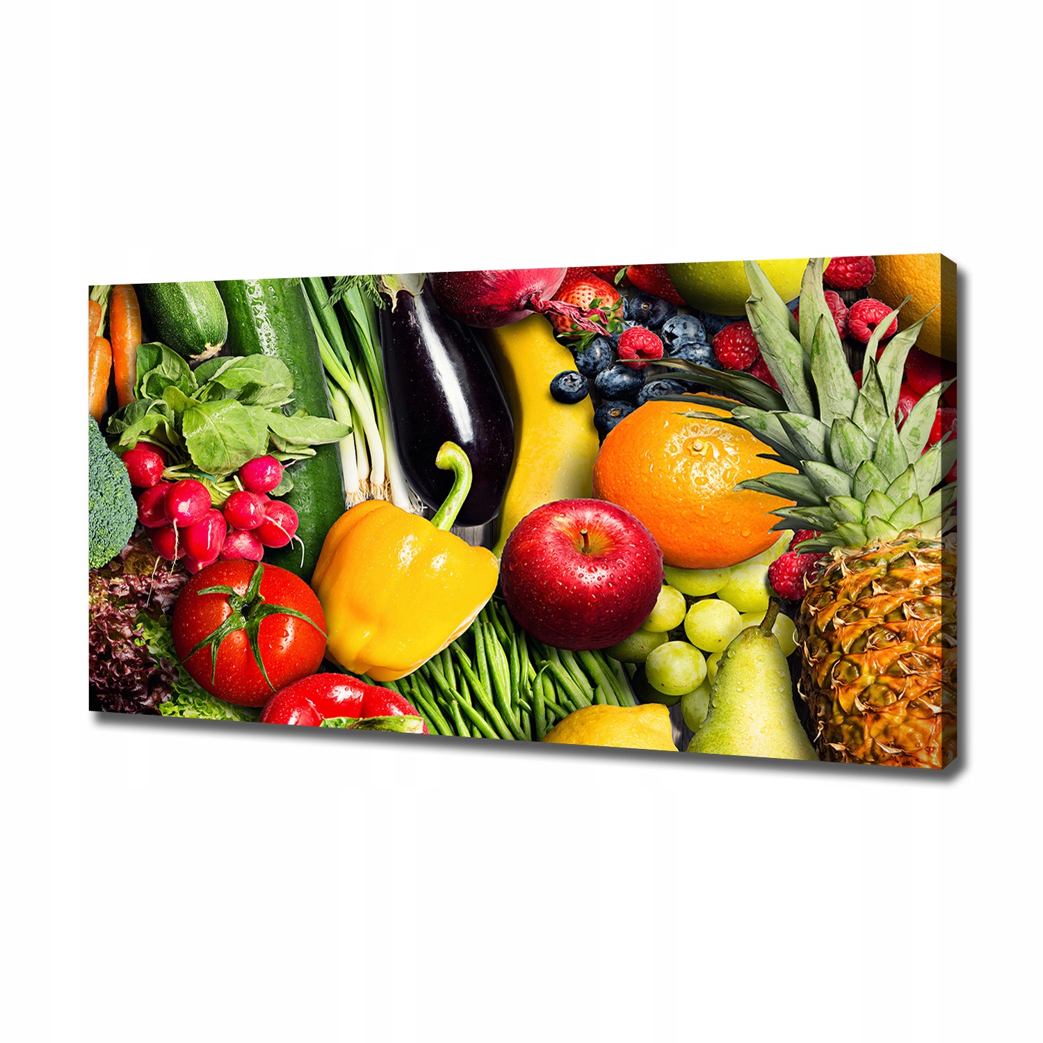 

Foto obraz na płótnie Warzywa i owoce 120x60 cm