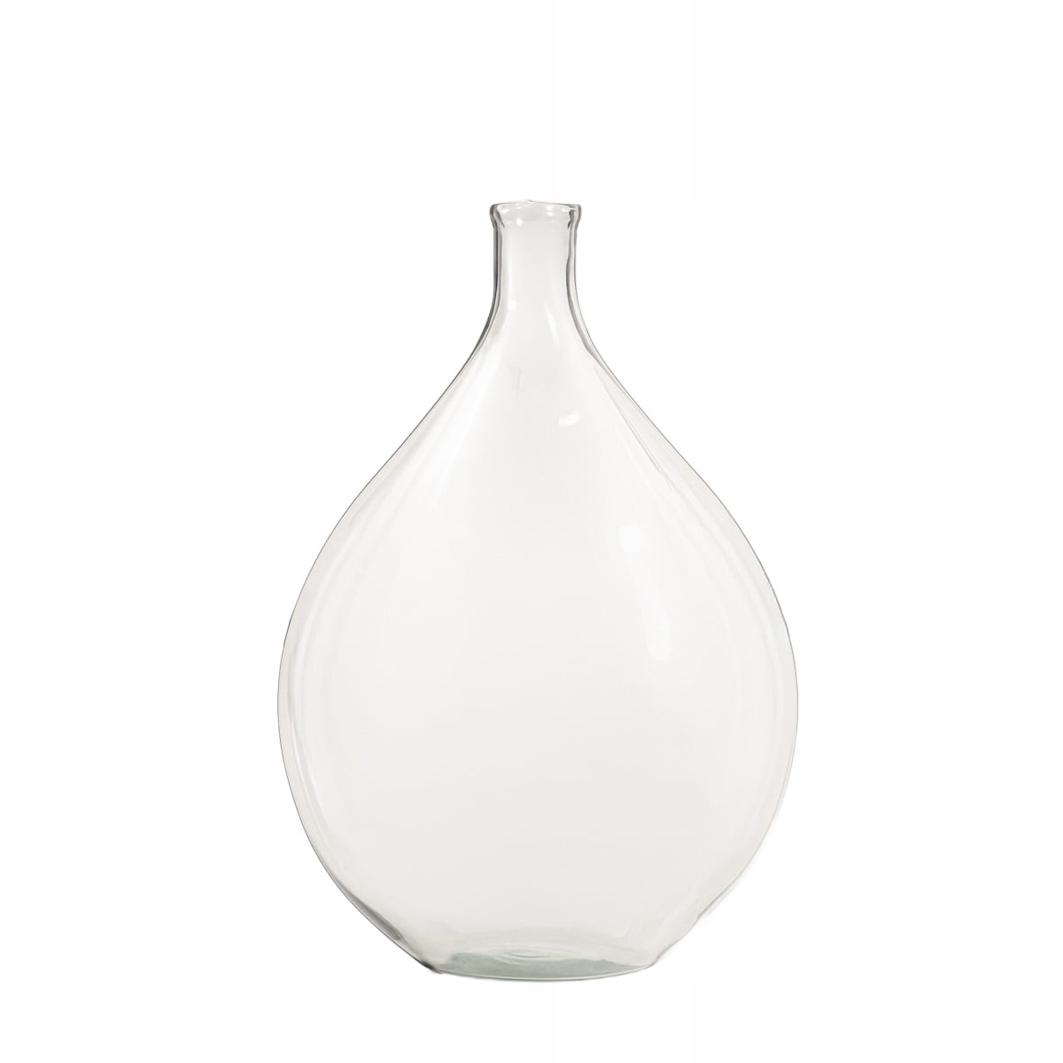 Váza průhledný Luki velká kulatý z recyklovaného skla 5,5 x 50 cm Homla
