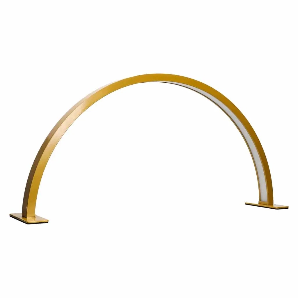 Led kosmetická lampa bez stínu na nehty na manikúru, oblouková, zlatá