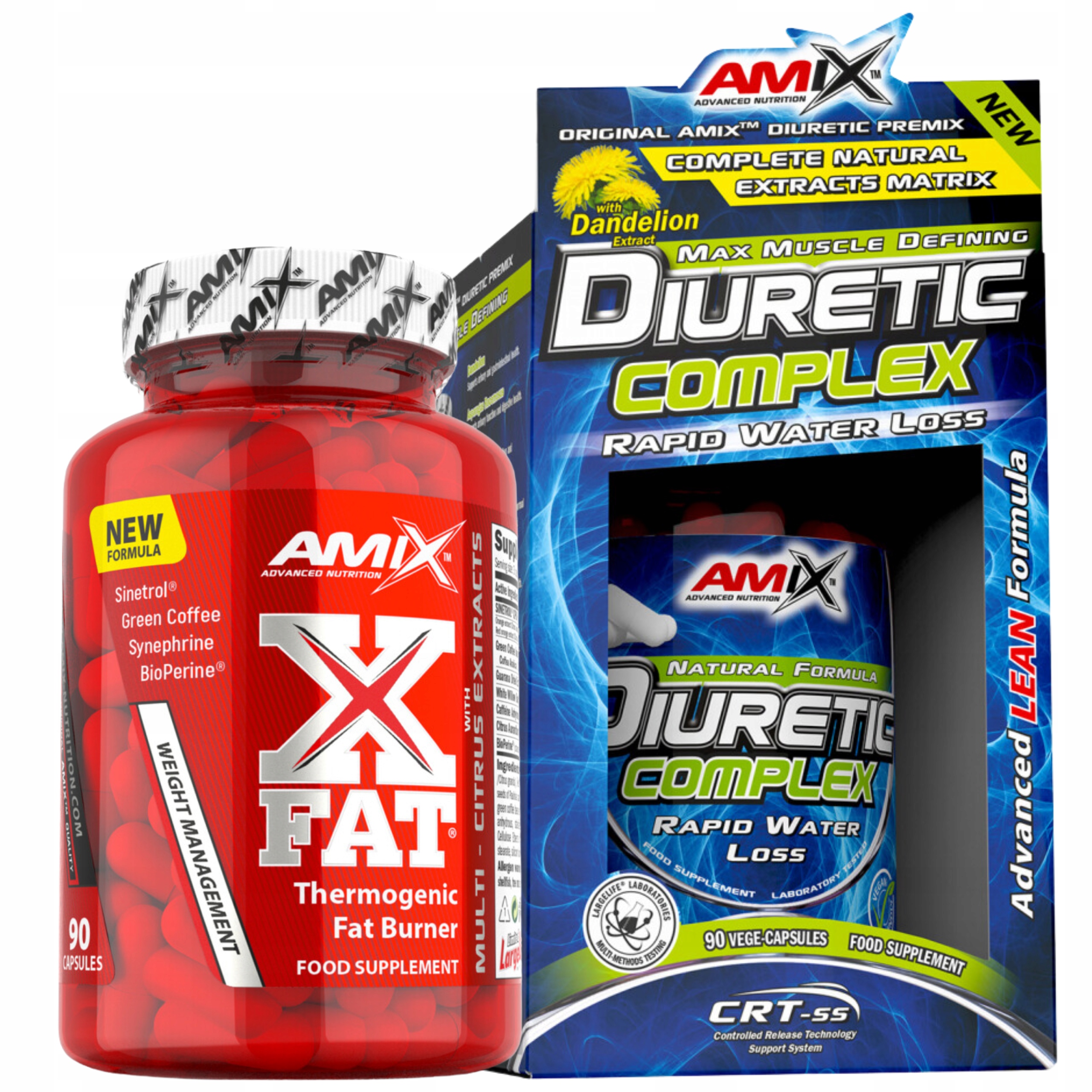 Tabletky na hubnutí Spalovač břišních tuků pro ženy Amix Diuretic