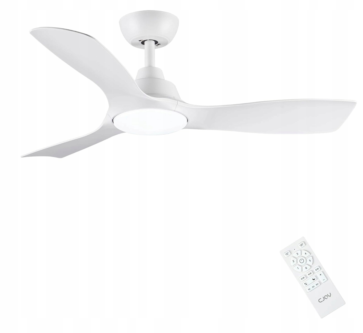 Cjoy 1113-3B stropný ventilátor s Led bielym osvetlením 107 cm diaľkový ovládač
